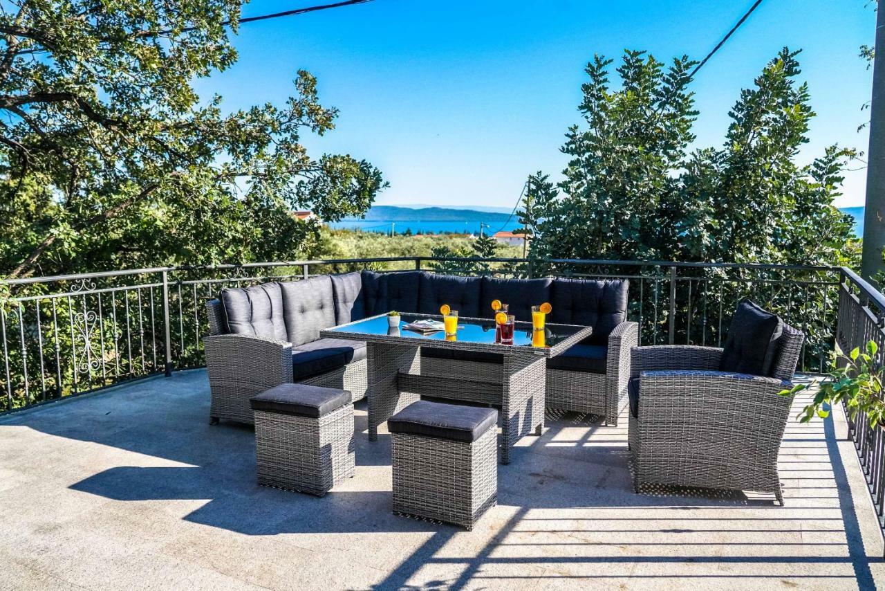 Home Away From Home With Outdoor Pool, Botanical Garden And A Beautiful Sea View Kastela Ngoại thất bức ảnh